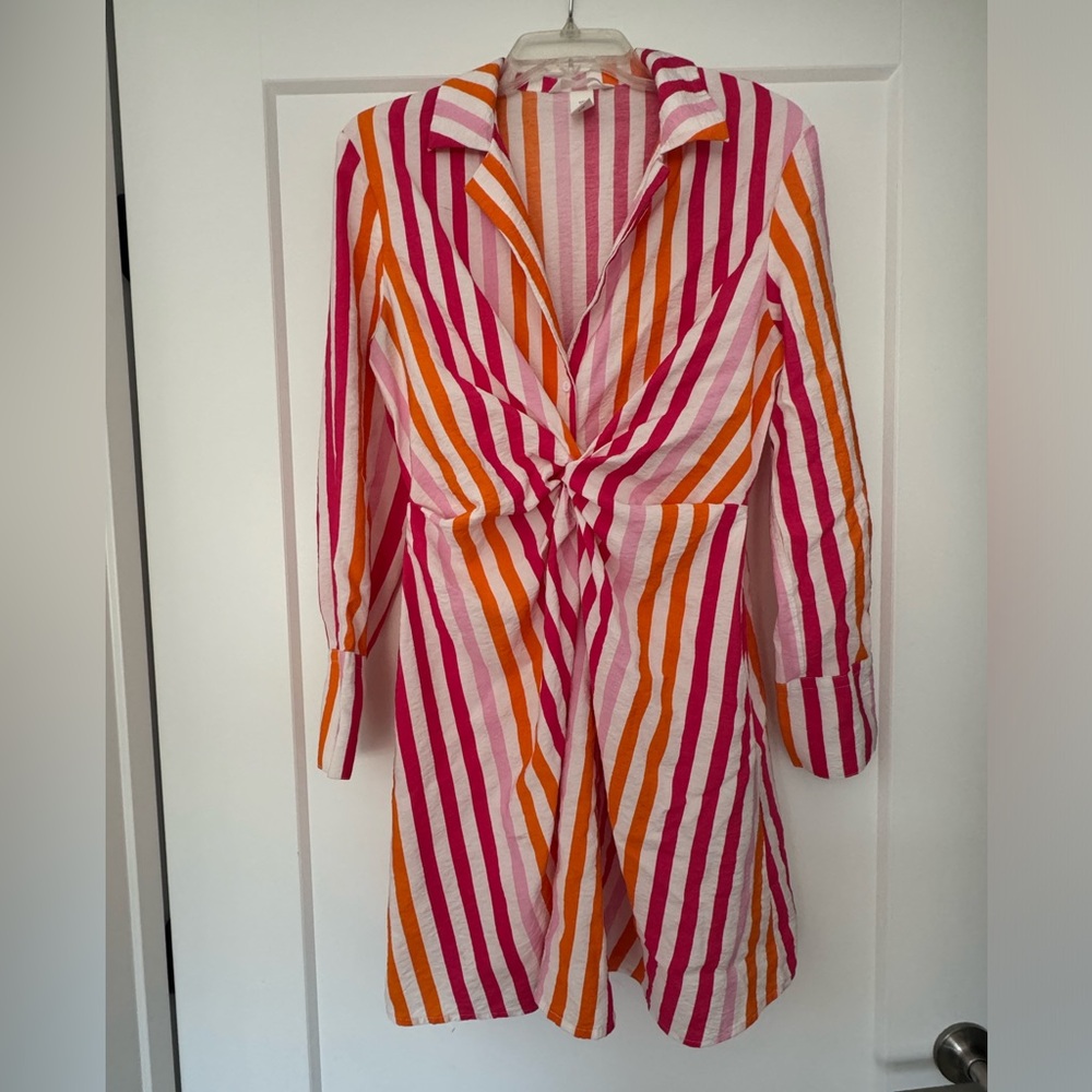 Bright stripped H&M dress
